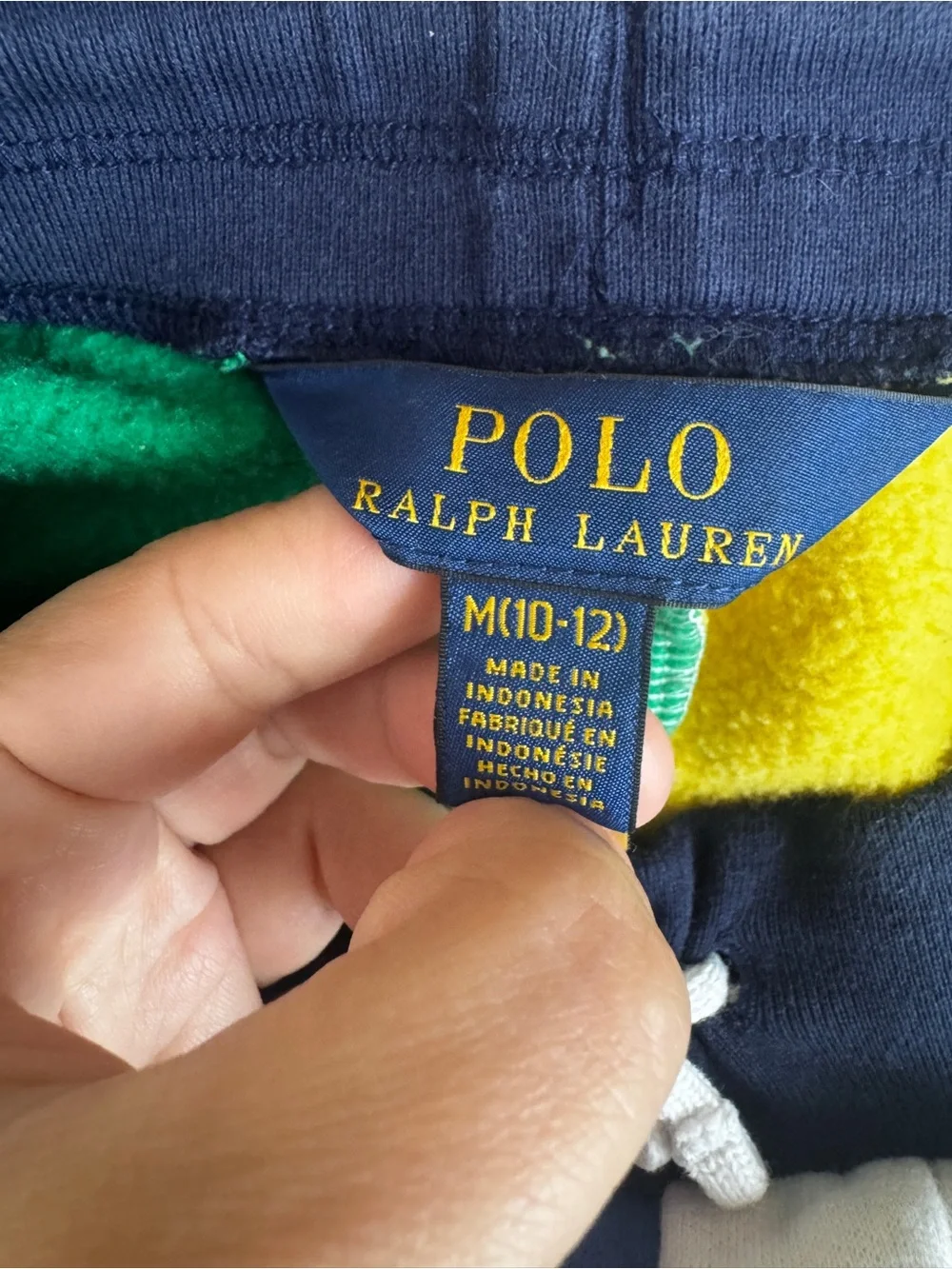 Ralph Lauren SweatShorts Kids Medium Color block Terry